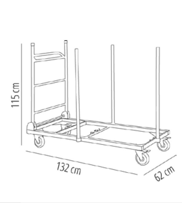 Catering table trolley H (Copia) - Image 2