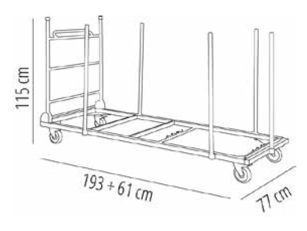 Catering table trolley H (Copia) (Copia) - Image 2