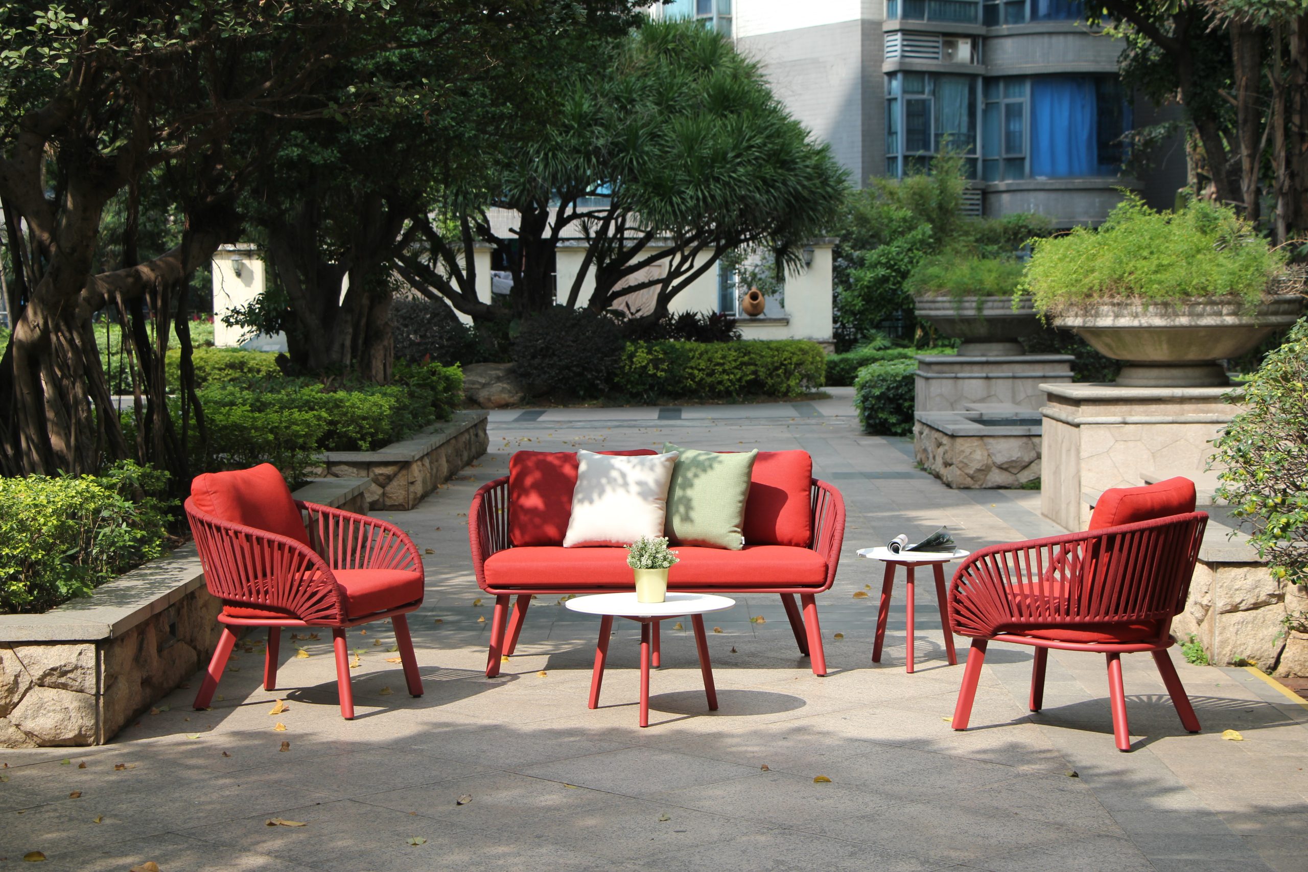 Set Brera rosso red Taupe